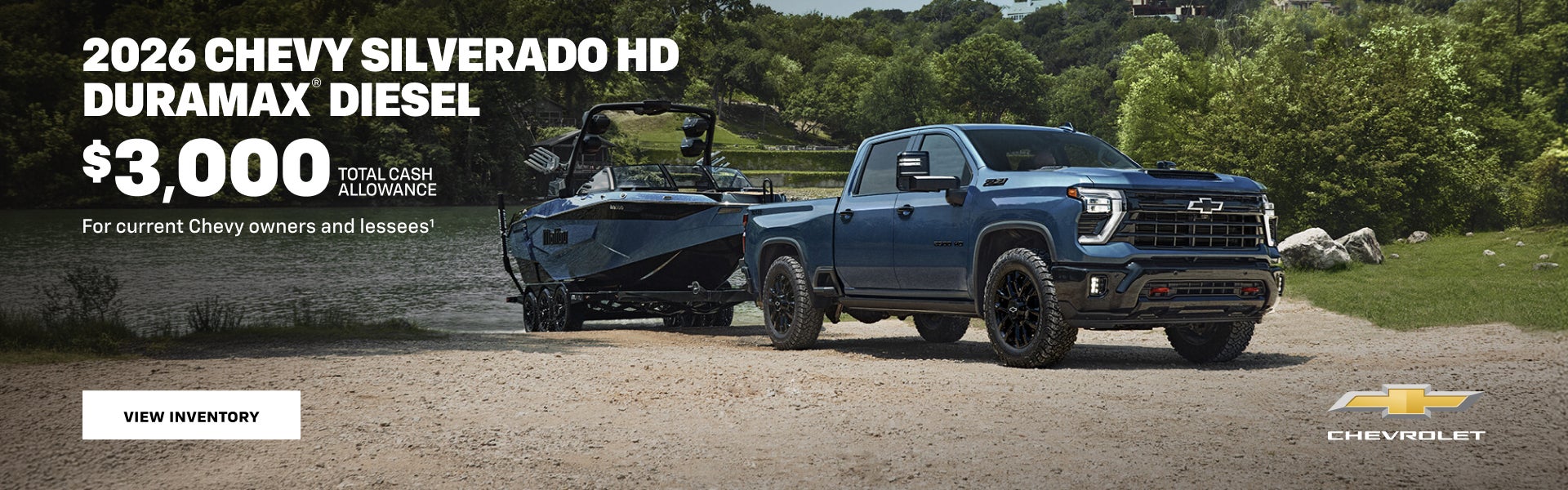 2026 Chevy Silverado HD Duramax Diesel. $3,000 Total Cash Allowance for current Chevy owners and ...